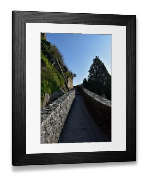Framed Print : Mont Saint Michel path Framed Print : Mont Saint Michel path