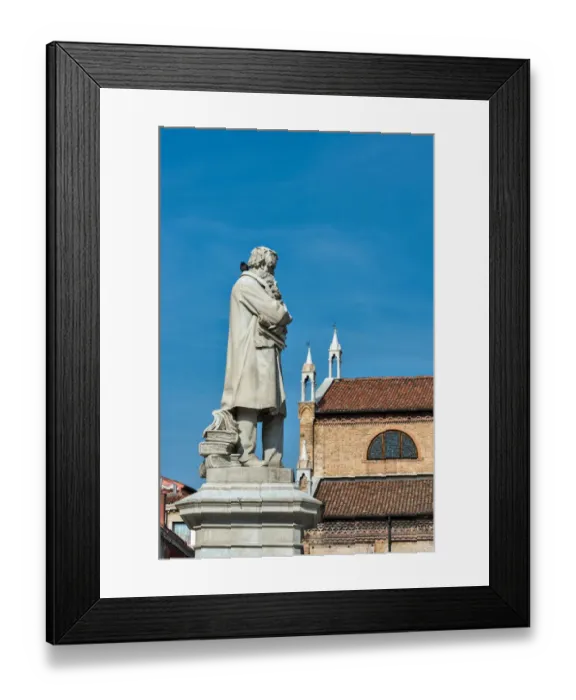 Framed Print : Venice. Statue of Nicolo Tommaseo in Venice Framed Print : Venice. Statue of Nicolo Tommaseo in Venice