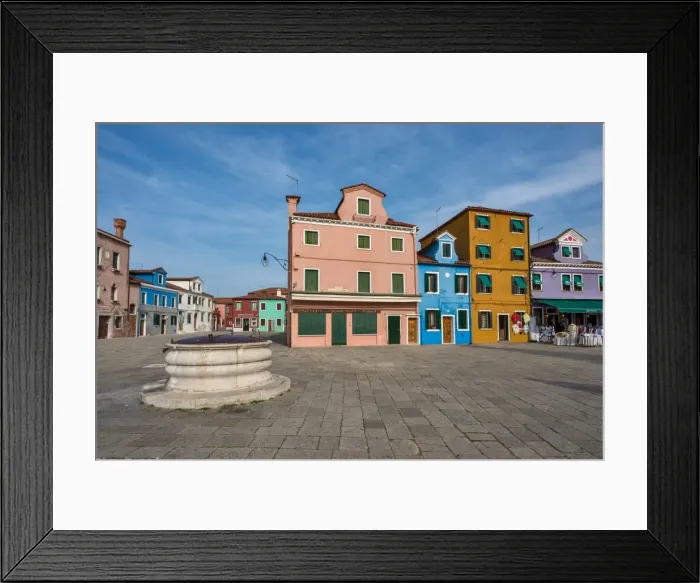 Framed Print : Burano is an island in the Venetian Lagoon, northern Italy; like Venice itself Framed Print : Burano is an island in the Venetian Lagoon, northern Italy; like Venice itself