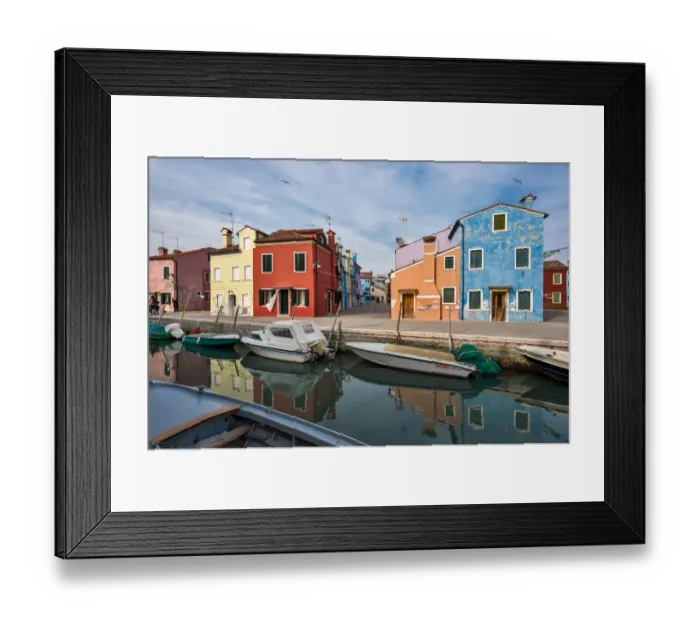 Framed Print : Burano is an island in the Venetian Lagoon, northern Italy; like Venice itself Framed Print : Burano is an island in the Venetian Lagoon, northern Italy; like Venice itself