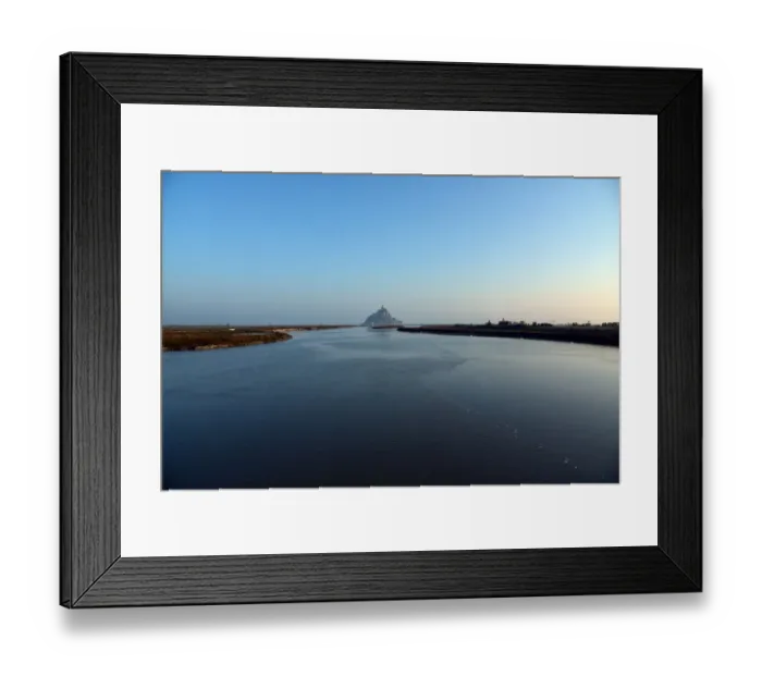 Framed Print : Mont saint michel view with couesnon river Framed Print : Mont saint michel view with couesnon river