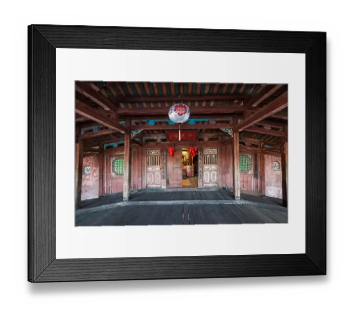 Framed Print : Hoi An, Vietnam, Japanese covered bridge