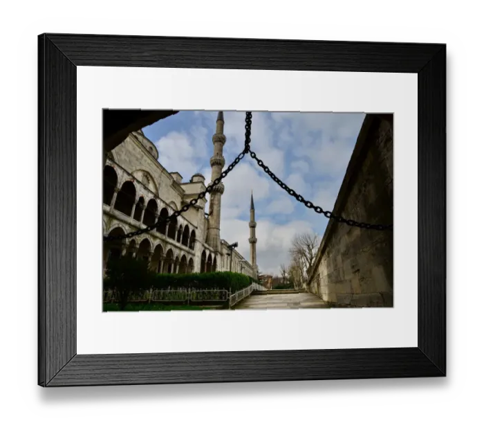 Framed Print : Entrance to sultanahmet mosque from f gate Framed Print : Entrance to sultanahmet mosque from f gate