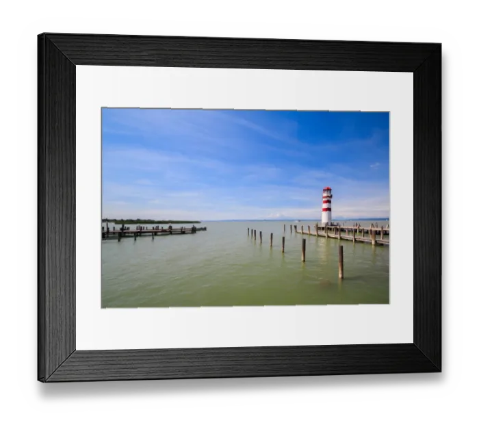 Framed Print : The lighthouse at Podersdorf on Neusiedler Lake Framed Print : The lighthouse at Podersdorf on Neusiedler Lake
