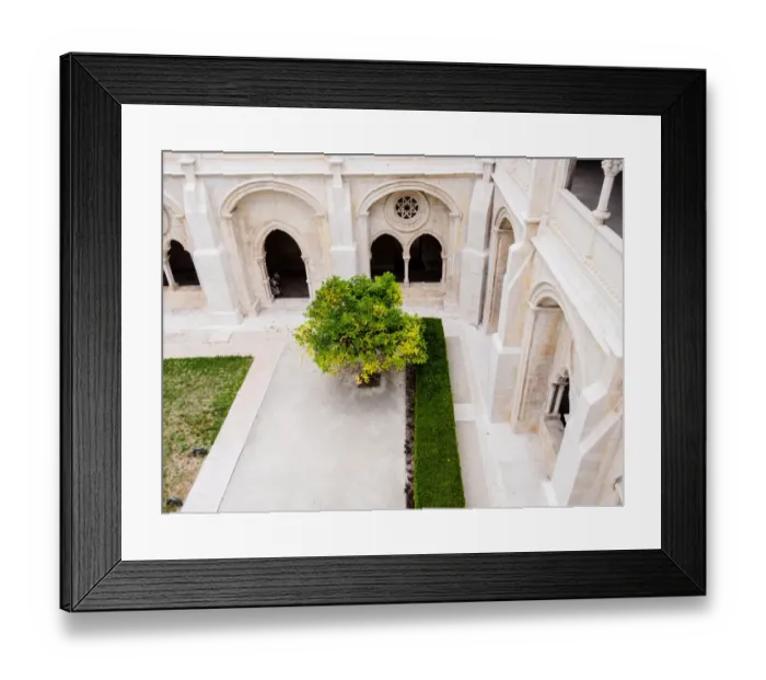 Framed Print : Alcobaca Monaster Cloister Framed Print : Alcobaca Monaster Cloister