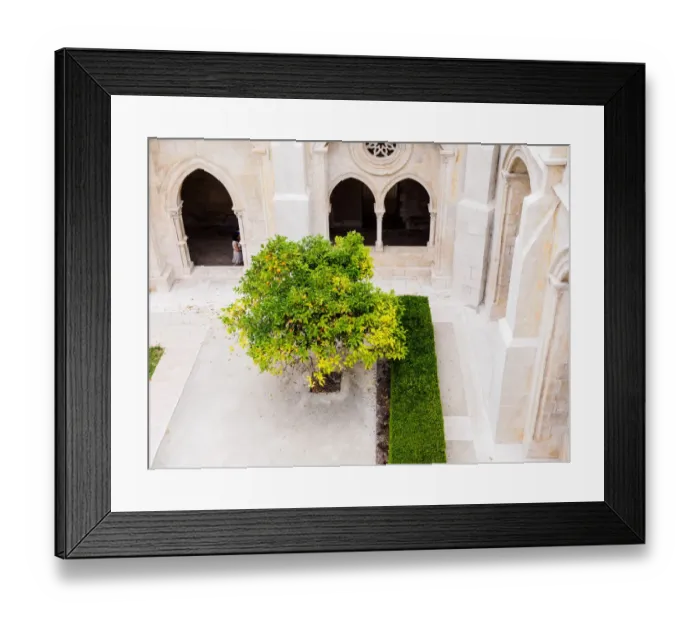 Framed Print : Alcobaca Monaster Cloister 02 Framed Print : Alcobaca Monaster Cloister 02