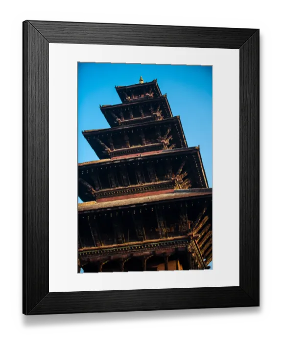Framed Print : Nyatapola Temple, Bhaktapur, Nepal
