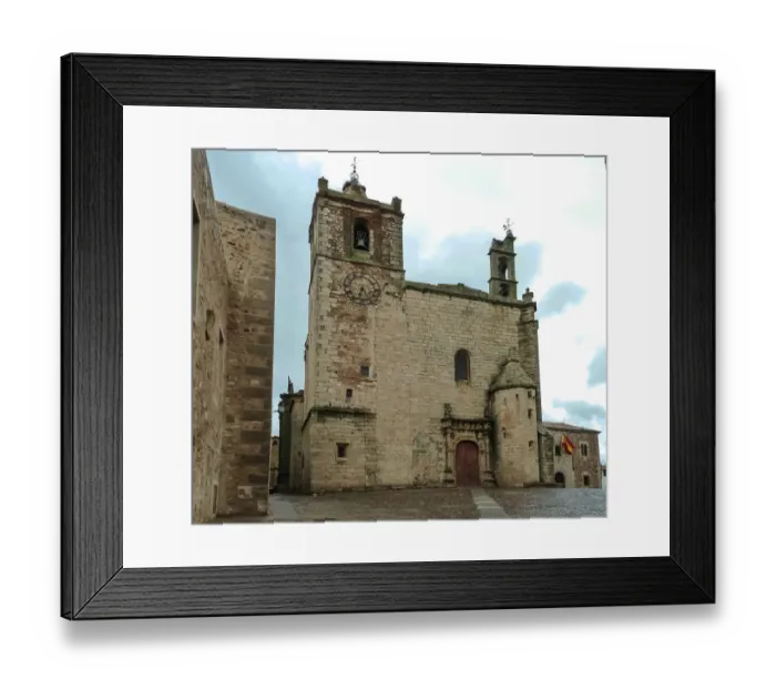 Framed Print : San Mateo church facade in Caceres, Spain Framed Print : San Mateo church facade in Caceres, Spain