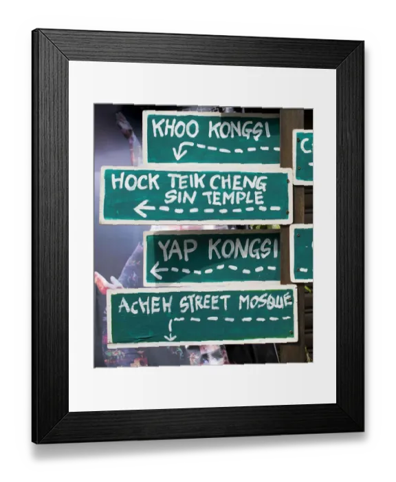 Framed Print : Penang Tourist Attractions Framed Print : Penang Tourist Attractions