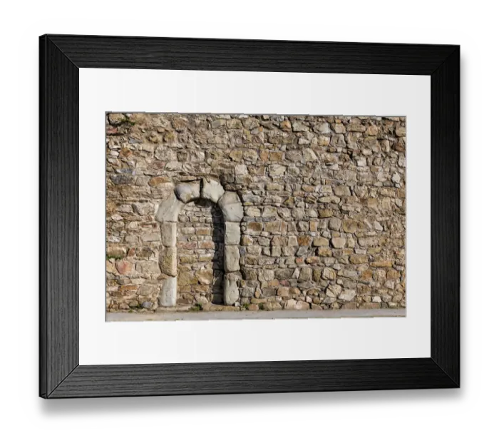 Framed Print : Old walled door Framed Print : Old walled door