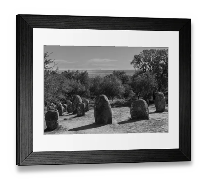 Framed Print : Almendres Cromlech Framed Print : Almendres Cromlech