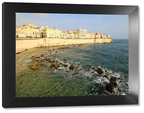 Ortygia waterfront Promenade, Siracusa, Sicily