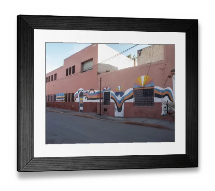 Framed Print : School building, Marrakech, Morocco Framed Print : School building, Marrakech, Morocco
