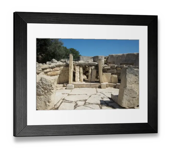 Framed Print : Megalithic Temples of Tarxien, Malta island Framed Print : Megalithic Temples of Tarxien, Malta island