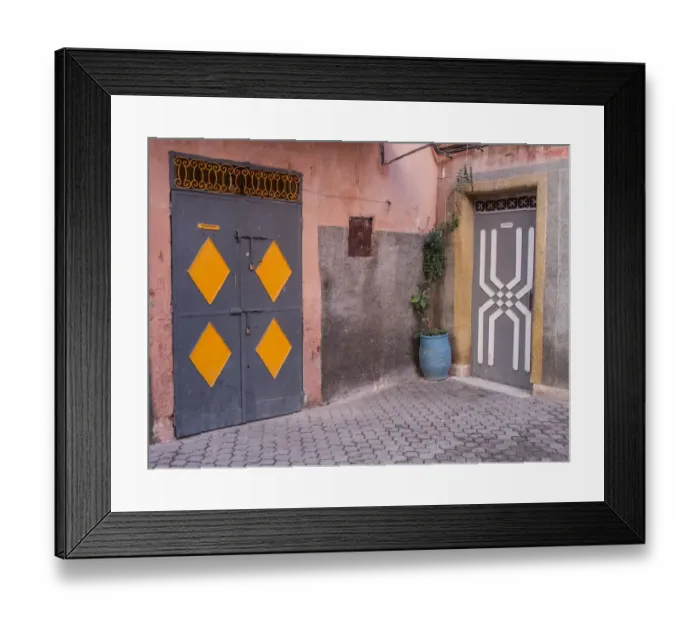 Framed Print : Doors, Medina, Marrakech, Morocco Framed Print : Doors, Medina, Marrakech, Morocco