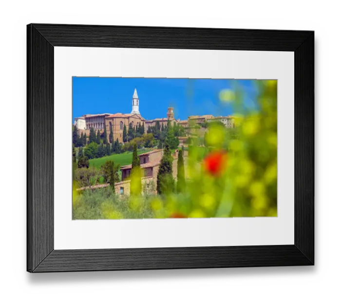Framed Print : Small town in Tuscany Framed Print : Small town in Tuscany