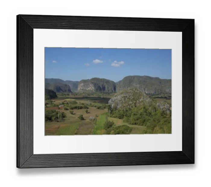 Framed Print : Tobacco farms in valley of Vinales Cuba Framed Print : Tobacco farms in valley of Vinales Cuba