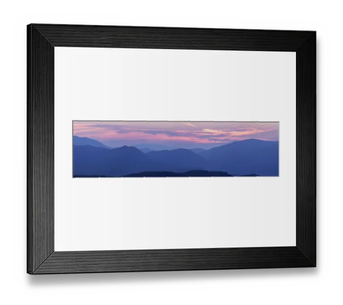 Framed Print : USA, Tennessee, Smoky Mountains National Park, Sunset landscape
