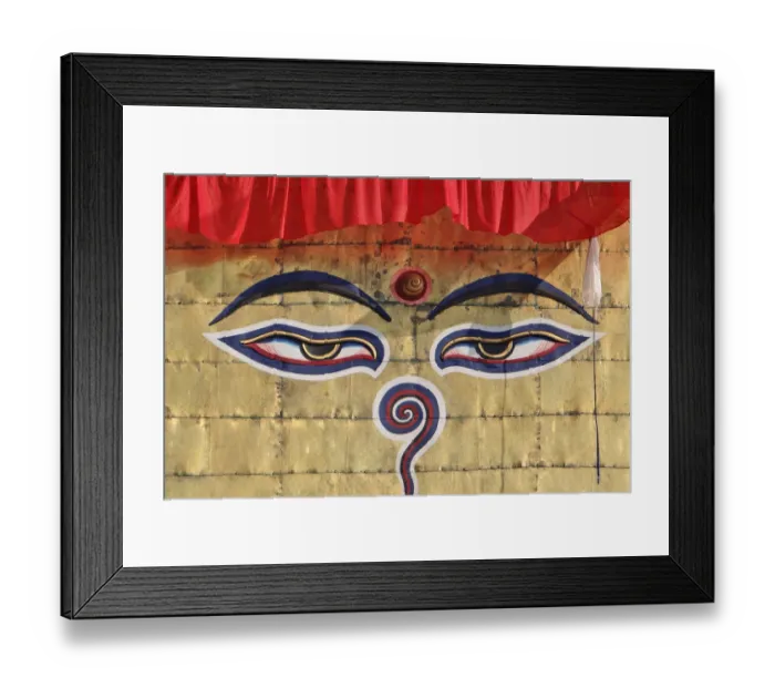 Framed Print : Le Stupa de Swayambhunath