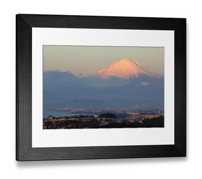 Framed Print : Morning red-colored Mt. Fuji Framed Print : Morning red-colored Mt. Fuji