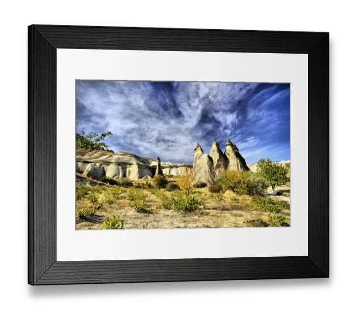 Framed Print : Fairy chimneys (tuff pyramids) in Goreme Framed Print : Fairy chimneys (tuff pyramids) in Goreme
