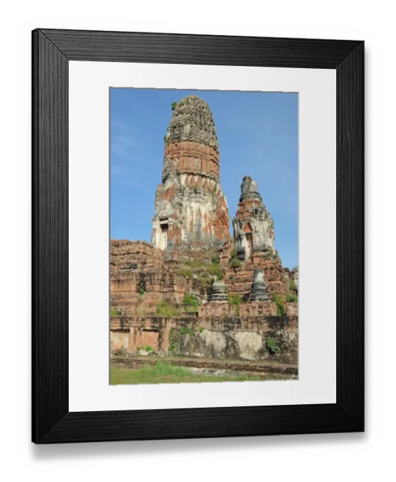 Framed Print : Ruined Prang and Stupas, Wat Phra Ram, Ayutthaya Framed Print : Ruined Prang and Stupas, Wat Phra Ram, Ayutthaya