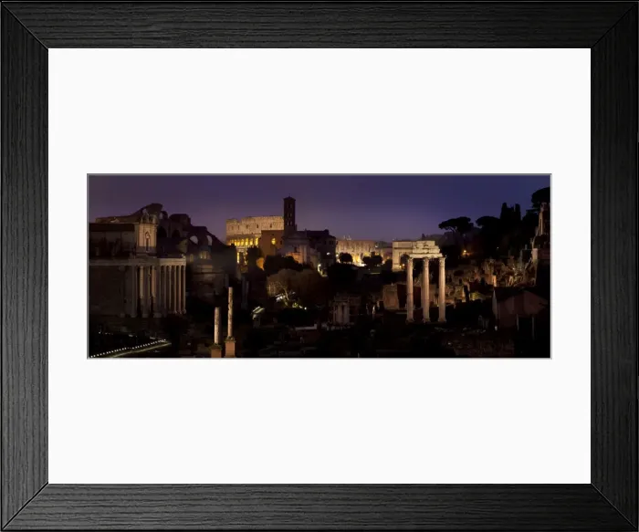 Framed Print : View of the ruins of the Roman Forum in Rome at twilight Framed Print : View of the ruins of the Roman Forum in Rome at twilight