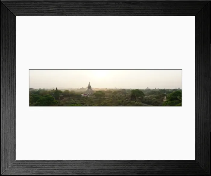 Framed Print : Panorama. Panoramic of the temples of Old Bagan Myanmar 14-March-2012 Framed Print : Panorama. Panoramic of the temples of Old Bagan Myanmar 14-March-2012