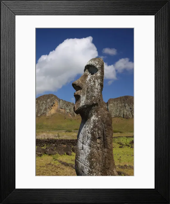 Framed Print : Easter Island, Ahu Tongariki, Moai Framed Print : Easter Island, Ahu Tongariki, Moai