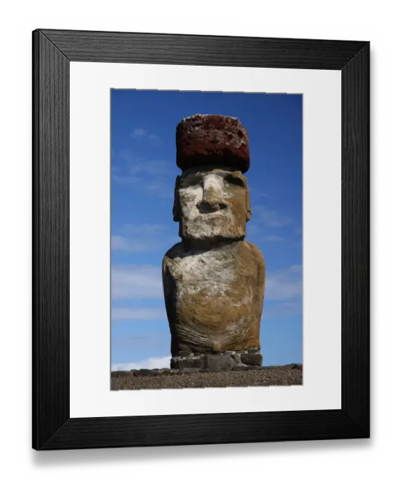 Framed Print : Easter Island, Ahu Tongariki, Moai Framed Print : Easter Island, Ahu Tongariki, Moai