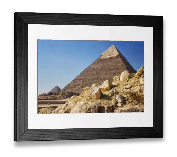 Framed Print : Egyptian Pyramids of Giza