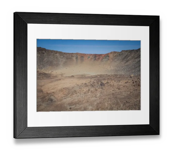 Framed Print : Crater of Pico Viejo volcano
