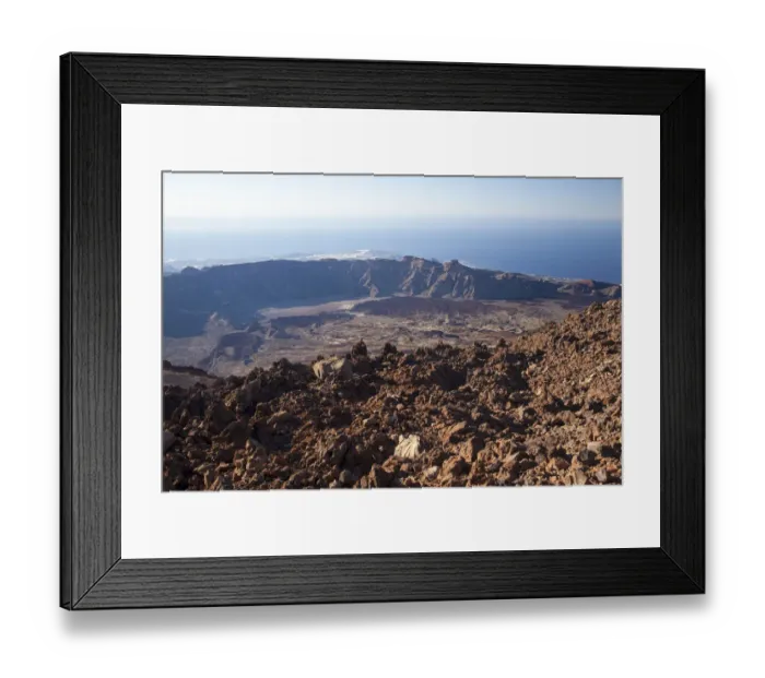 Framed Print : View from the summit of Mount Teide Framed Print : View from the summit of Mount Teide