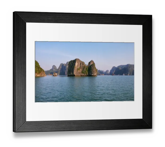 Framed Print : Picturesque sea landscape in Ha Long Bay Framed Print : Picturesque sea landscape in Ha Long Bay