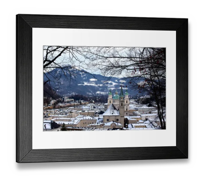 Framed Print : Winter in Salzburg Framed Print : Winter in Salzburg
