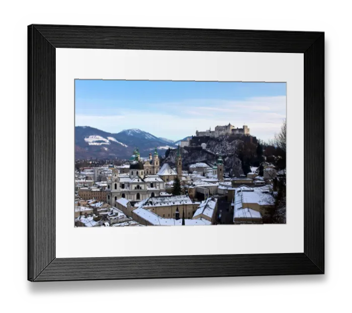 Framed Print : Winter in Salzburg Framed Print : Winter in Salzburg
