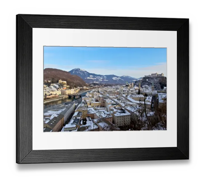 Framed Print : Winter in Alzburg Framed Print : Winter in Alzburg