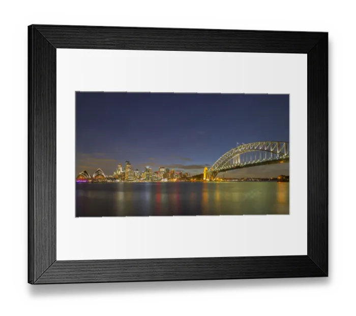 Framed Print : Sydney City at twilight time, Australia Framed Print : Sydney City at twilight time, Australia