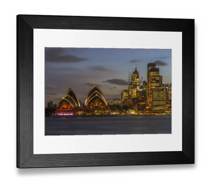 Framed Print : Sydney City at twilight time, Australia Framed Print : Sydney City at twilight time, Australia
