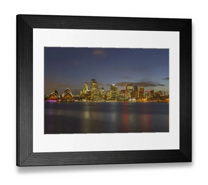 Framed Print : Sydney City at twilight time, Australia