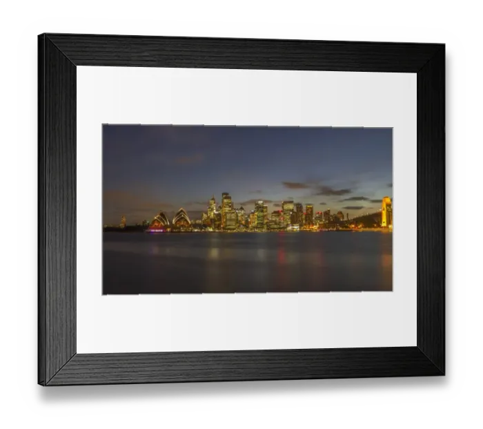 Framed Print : Sydney City at twilight time, Australia Framed Print : Sydney City at twilight time, Australia