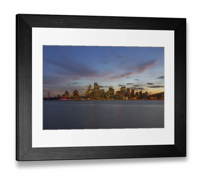 Framed Print : Sydney City at twilight time, Australia Framed Print : Sydney City at twilight time, Australia