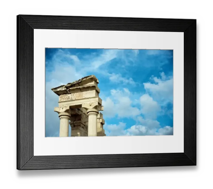 Framed Print : Cyprus, Kourion, reconstructed Temple of Apollo Framed Print : Cyprus, Kourion, reconstructed Temple of Apollo