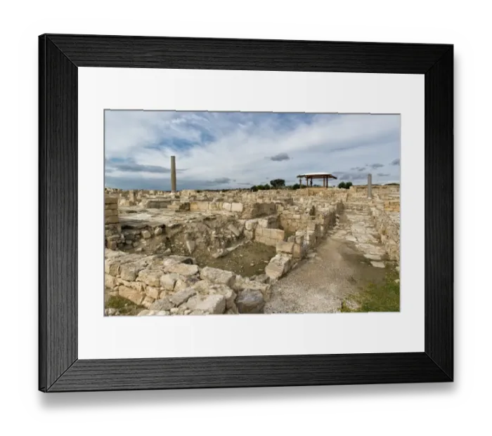 Framed Print : Visiting Kourion archaeological site Framed Print : Visiting Kourion archaeological site
