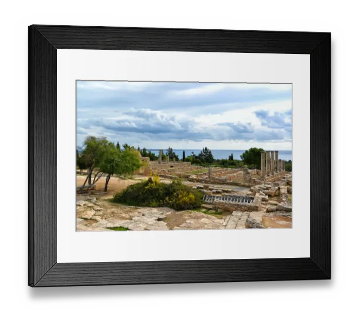 Framed Print : View over Kourion archaeological site Framed Print : View over Kourion archaeological site