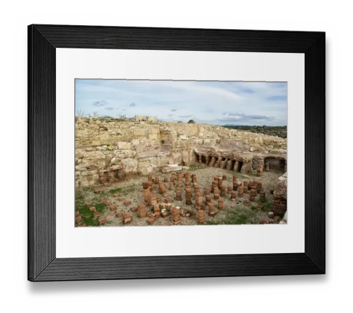 Framed Print : Ancient underfloor heating Framed Print : Ancient underfloor heating