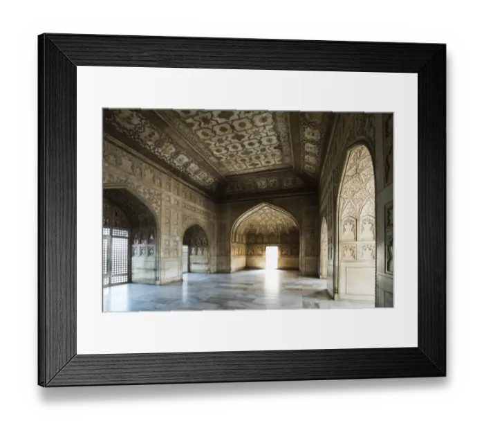 Framed Print : Interiors view of Khas Mahal, Agra Fort, Agra, Uttar Pradesh, India