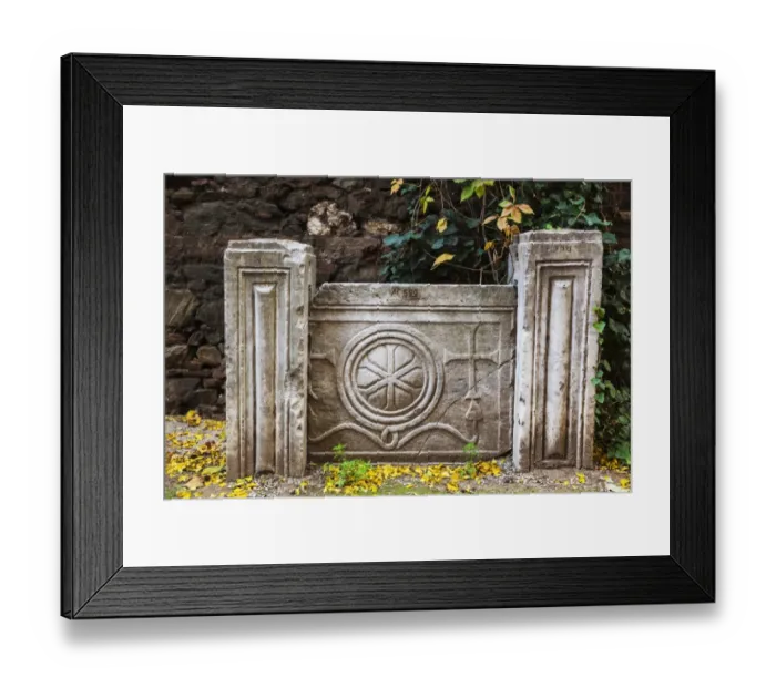 Framed Print : Decorative stone carvings, Church of St. George Framed Print : Decorative stone carvings, Church of St. George