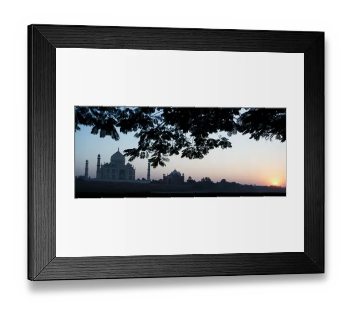 Framed Print : Sunset view of the Taj Mahal, Agra, Uttar Pradesh, India