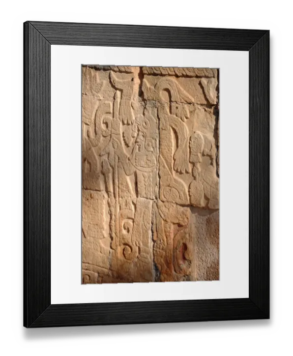 Framed Print : Ancient Mayan Carving Framed Print : Ancient Mayan Carving